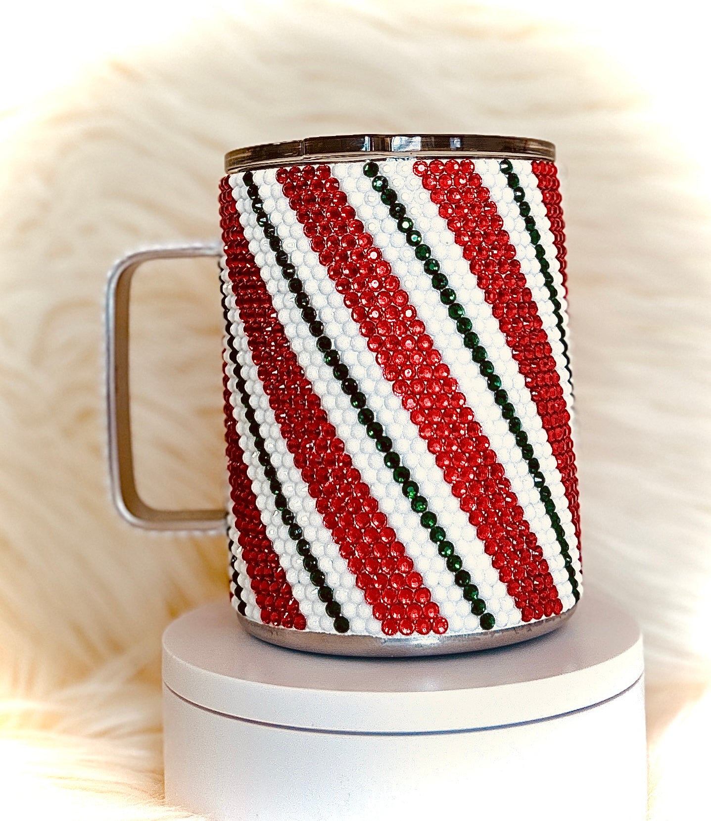 Candy Cane Bling Coffee Mug