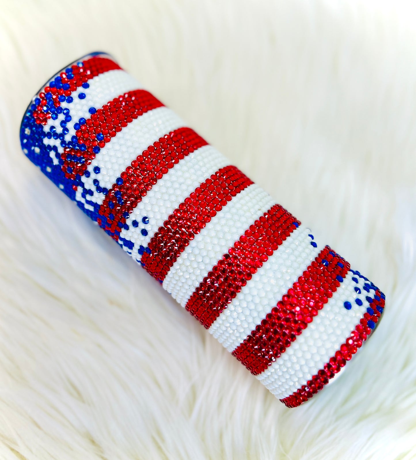 American Flag Bling Tumbler